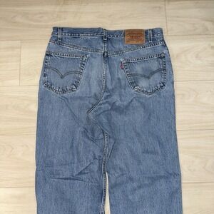 Vintage Levi's Jeans Mens 36x32 (Fits 34x32) Blue 550 Relaxed Tapered 90s USA